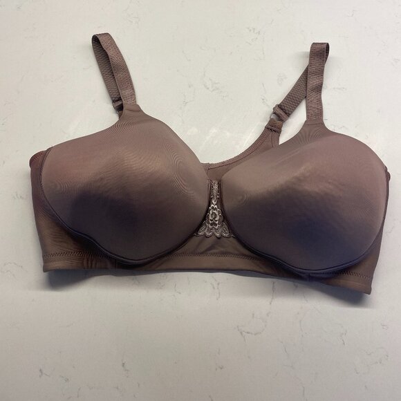 Vanity Fair Full Figure Beauty‎ Back Smoother Wireless Bra Walnut, 42DD,  71380 - Picture 1 of 4